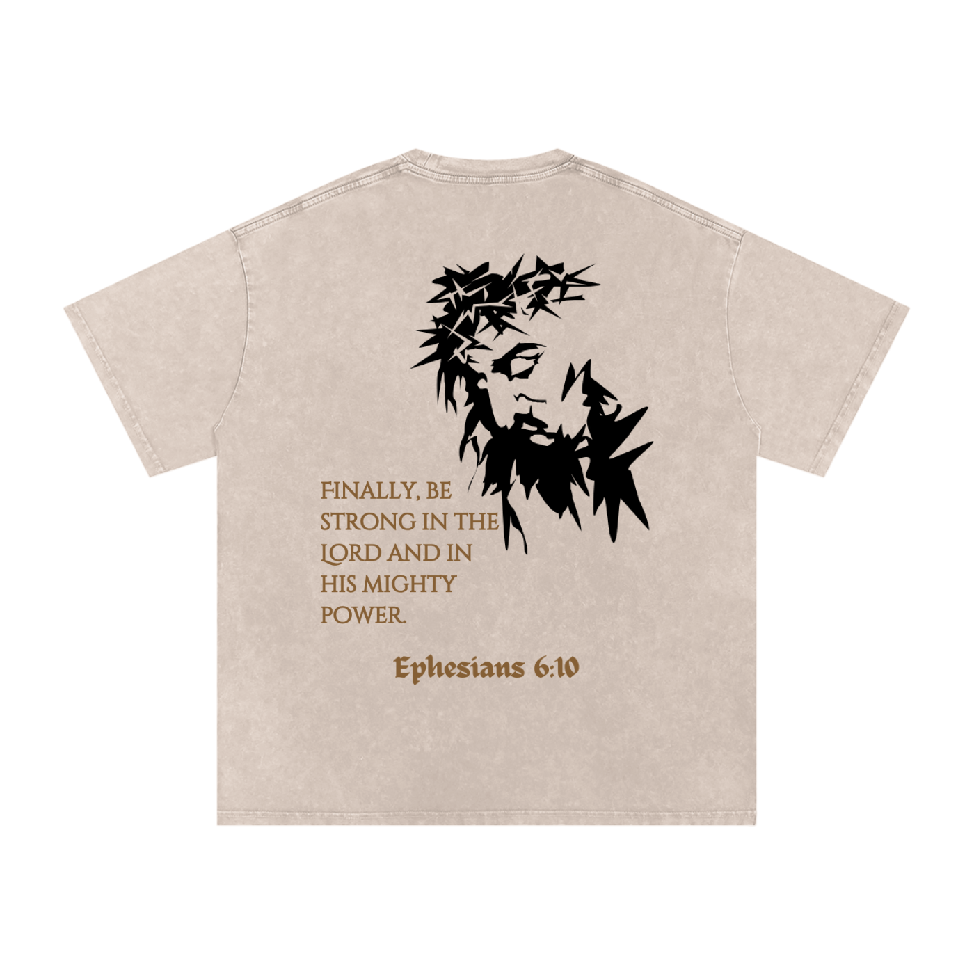 Snow Washed Oversized Cotton T-Shirt