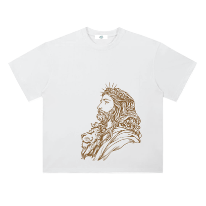 Heavyweight Drop Shoulder Cotton T-Shirt