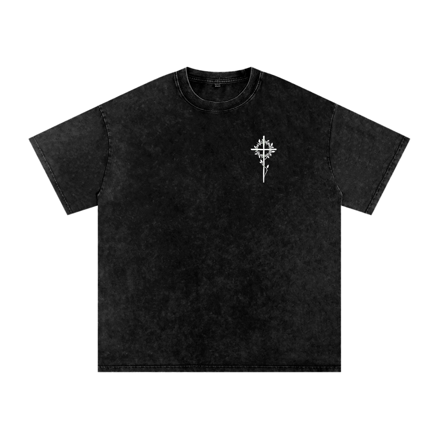 Snow Washed Oversized Cotton T-Shirt