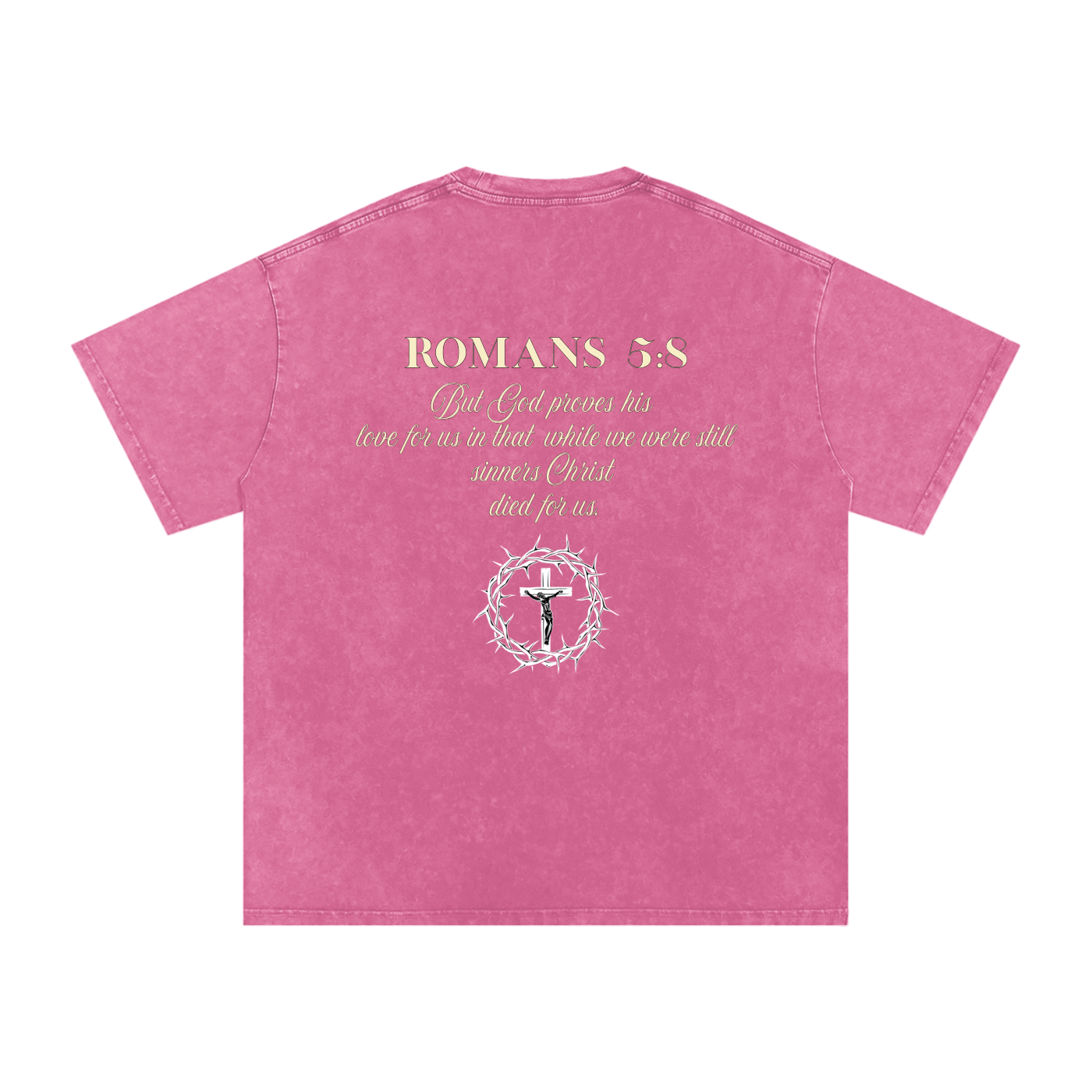 Snow Washed Oversized Cotton T-Shirt