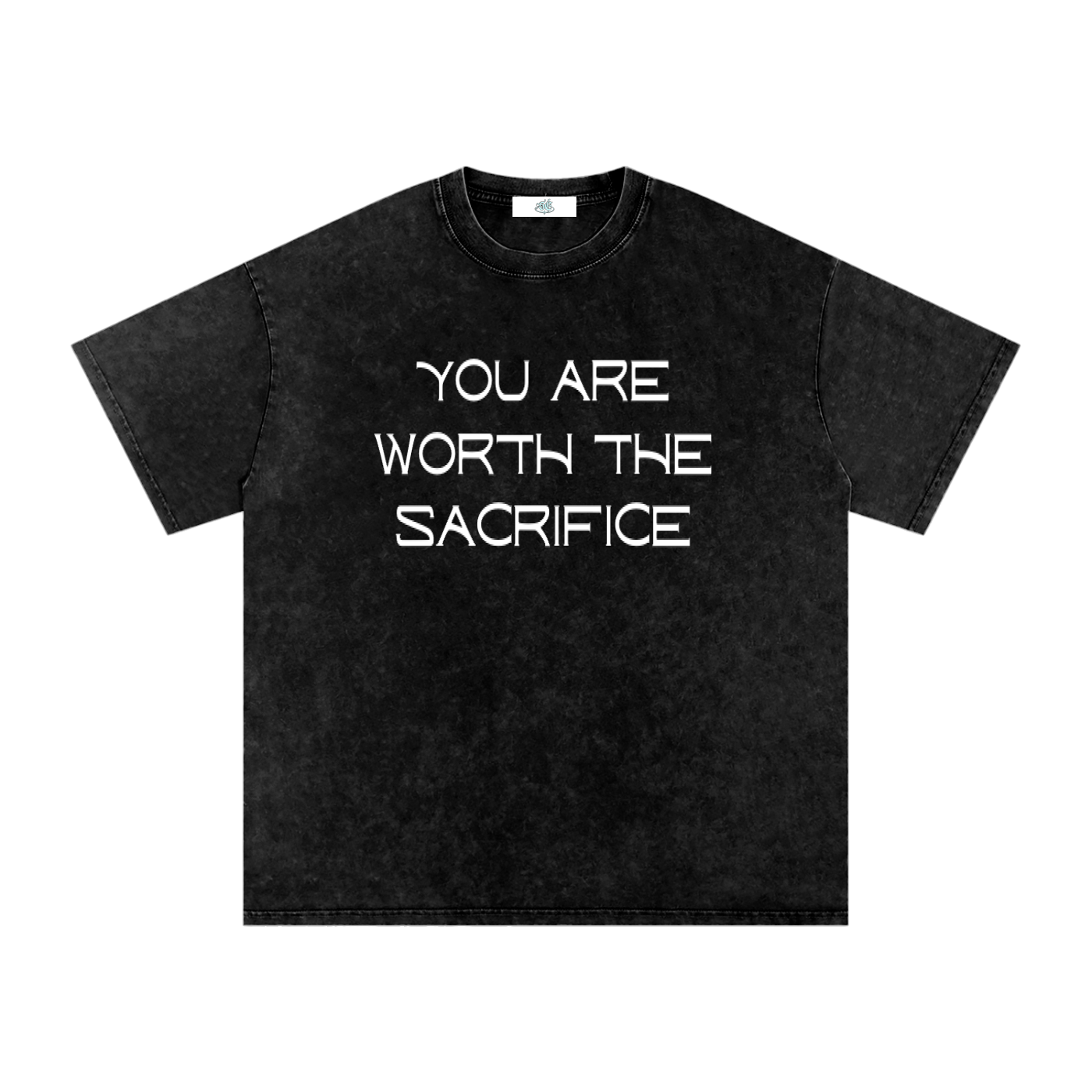 Snow Washed Oversized Cotton T-Shirt