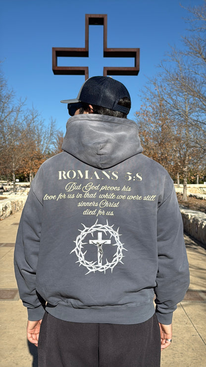 You Are Worth The Sacrifice Sunfade Oversized Hoodie