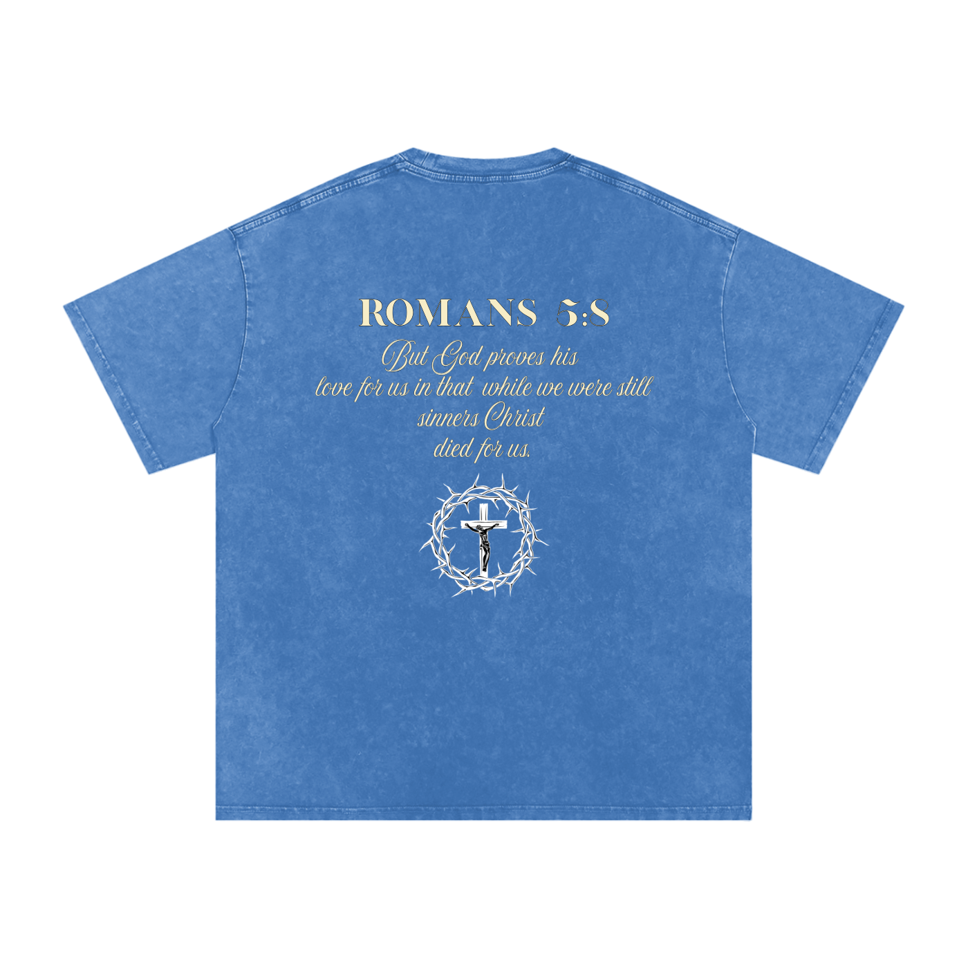 Snow Washed Oversized Cotton T-Shirt