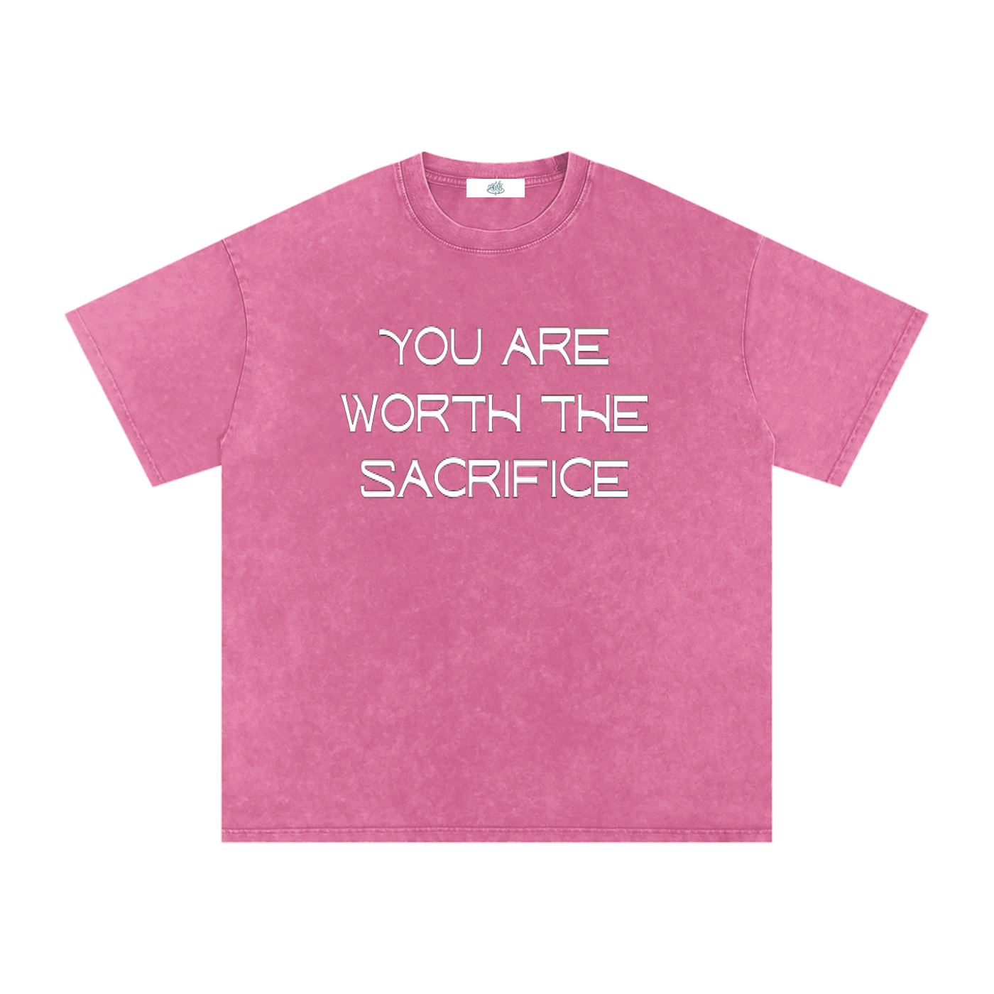 Snow Washed Oversized Cotton T-Shirt