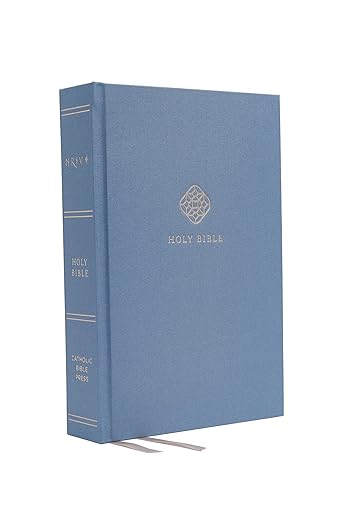 NRSV, Catholic Bible, Journal Edition, Cloth over Board, Blue, Comfort Print: Holy Bible