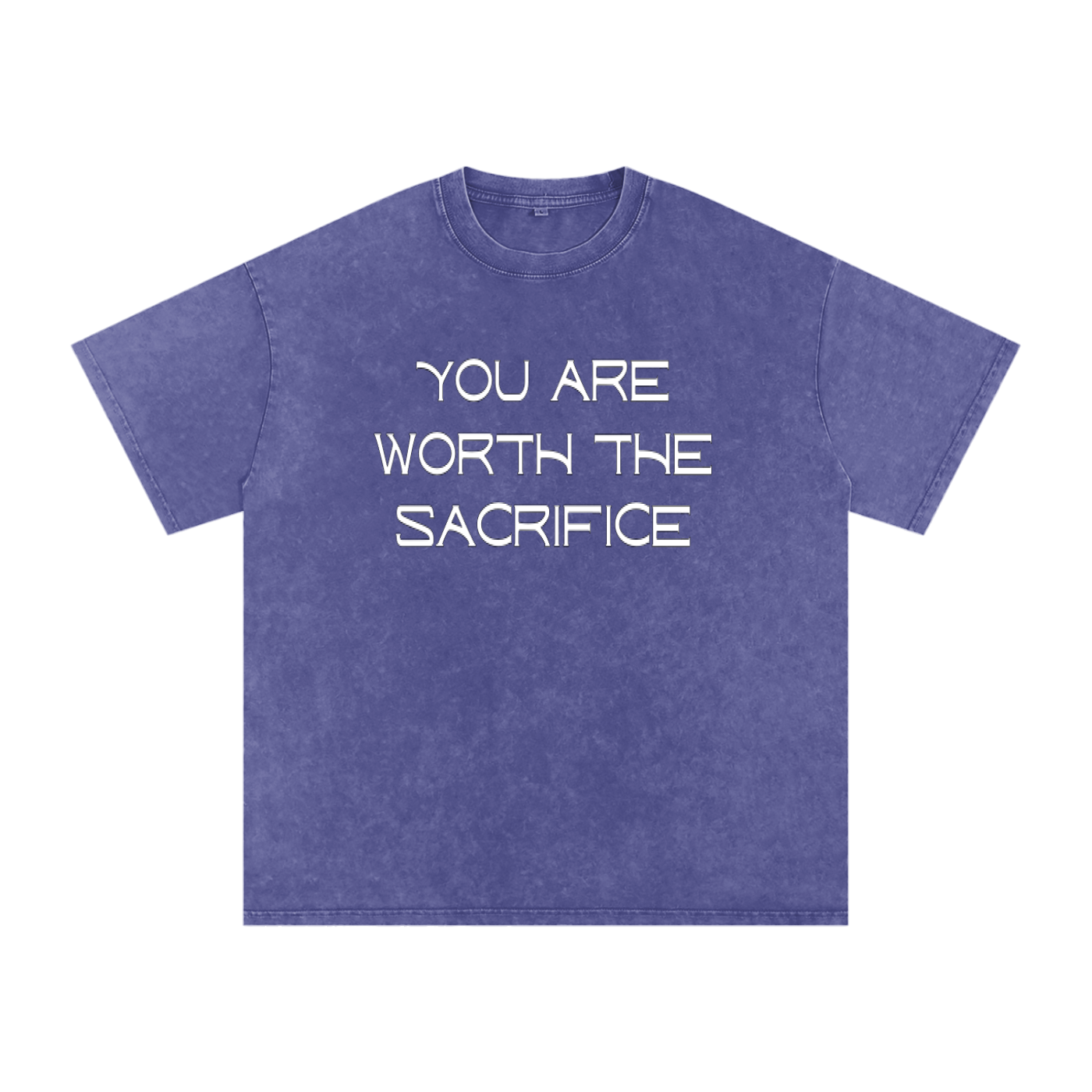 Snow Washed Oversized Cotton T-Shirt