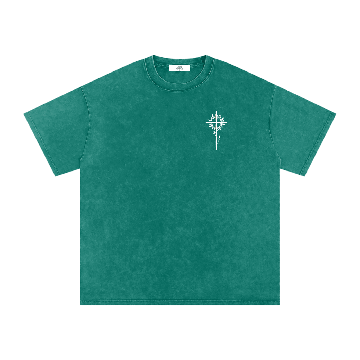 Snow Washed Oversized Cotton T-Shirt